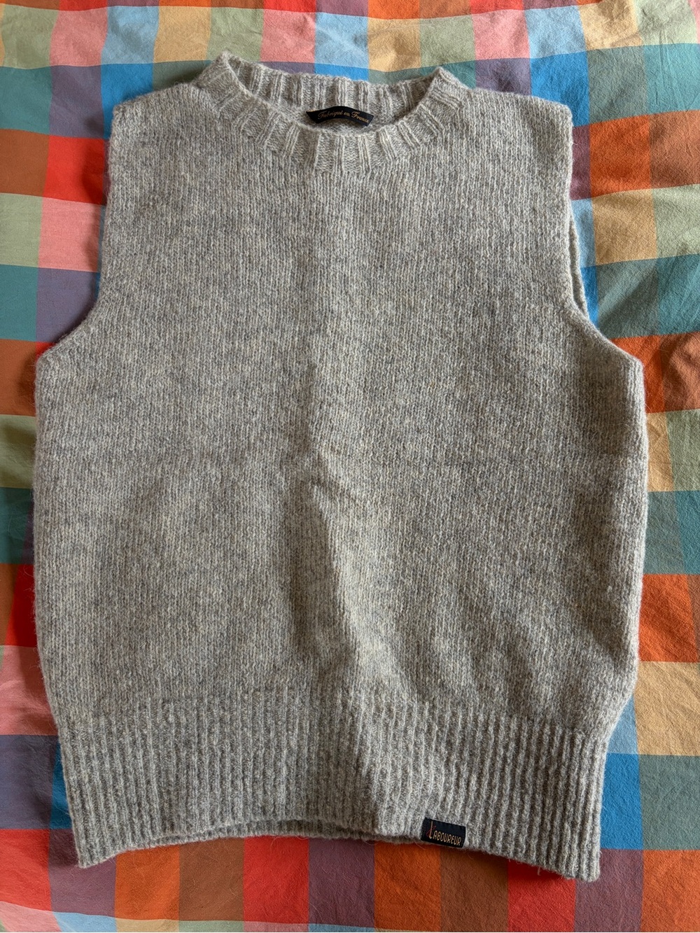 Gardenheir Wool Knit Vest Gray Size Small